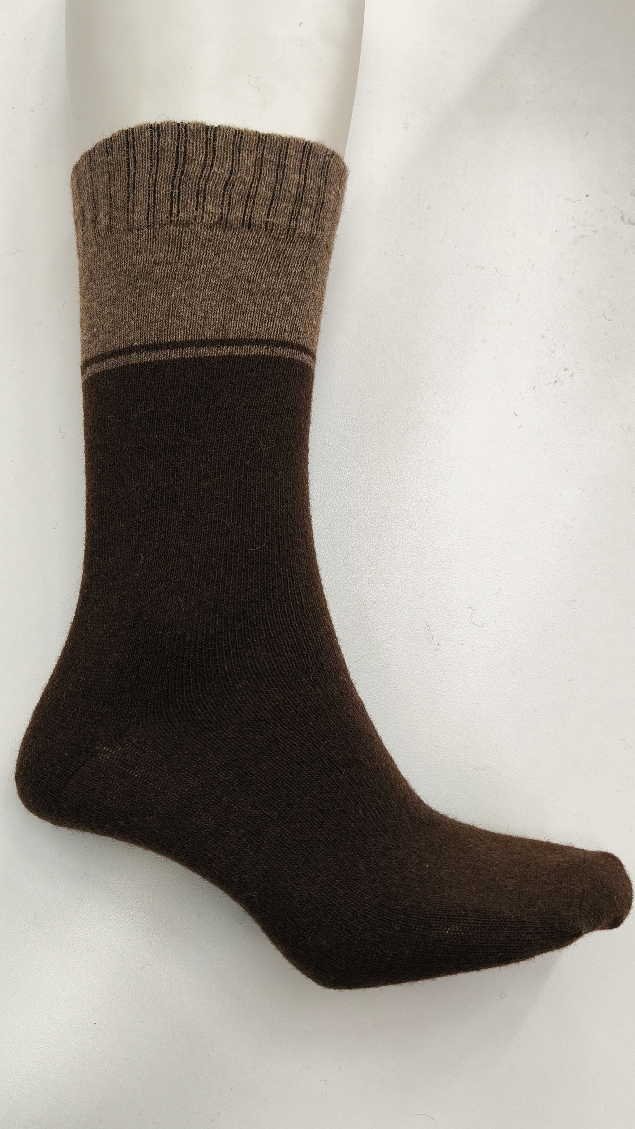Meias Lambswool Bicolor com Punho Normal - Ref. 5050 - Senhor Peugas