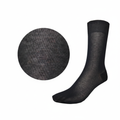 Meias algodao liso seamless sem costuras preto Ref. 819 Senhor Peugas