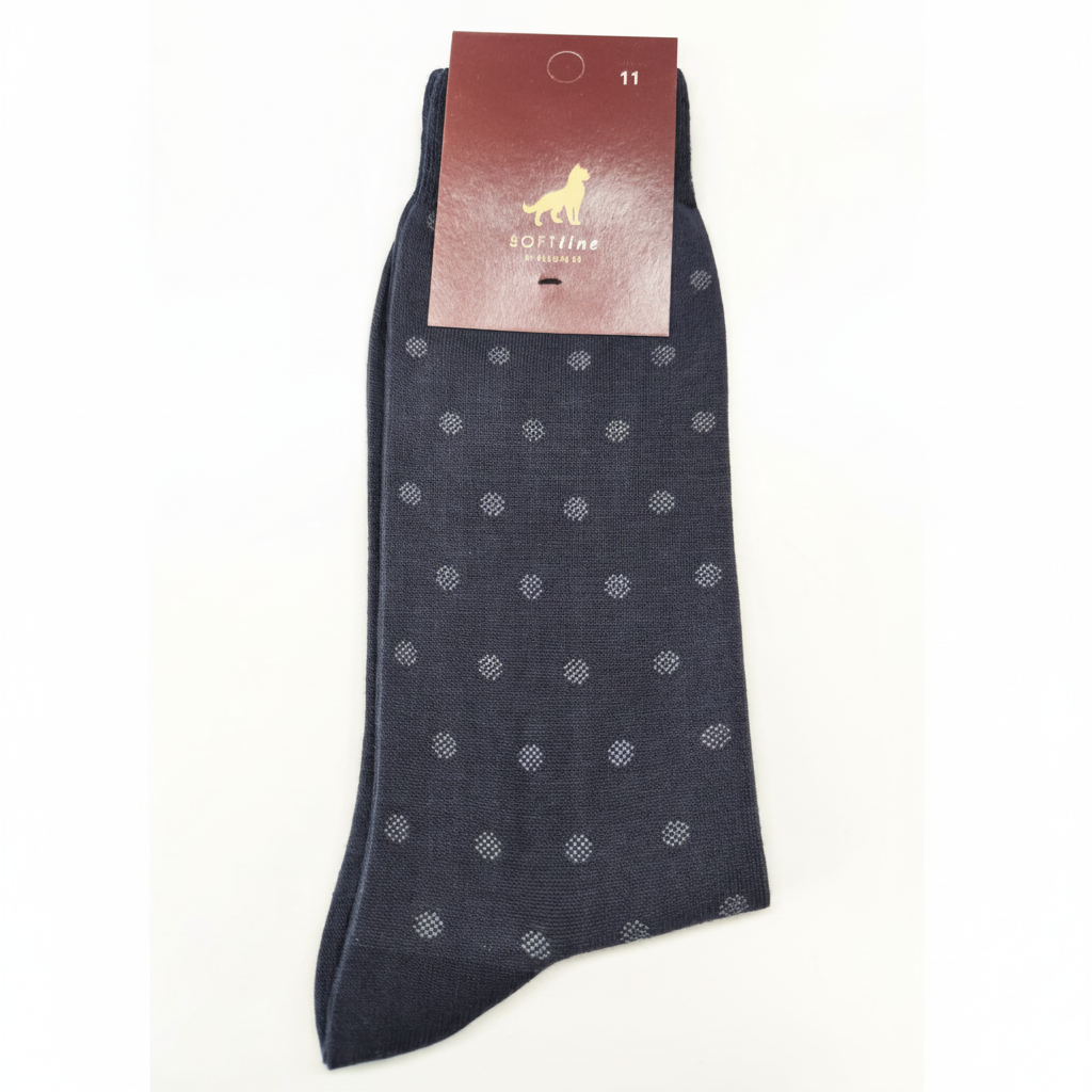 Meias de Algodão Ref. 2602 Antracite Micro-Jacquard Senhor Peúgas