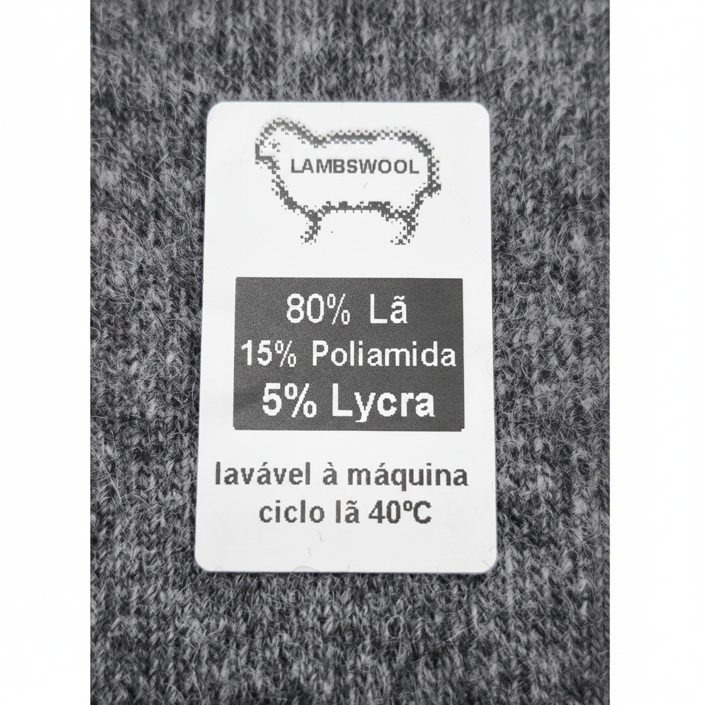 Meias Lambswool Etiqueta Composicao - Senhor Peugas