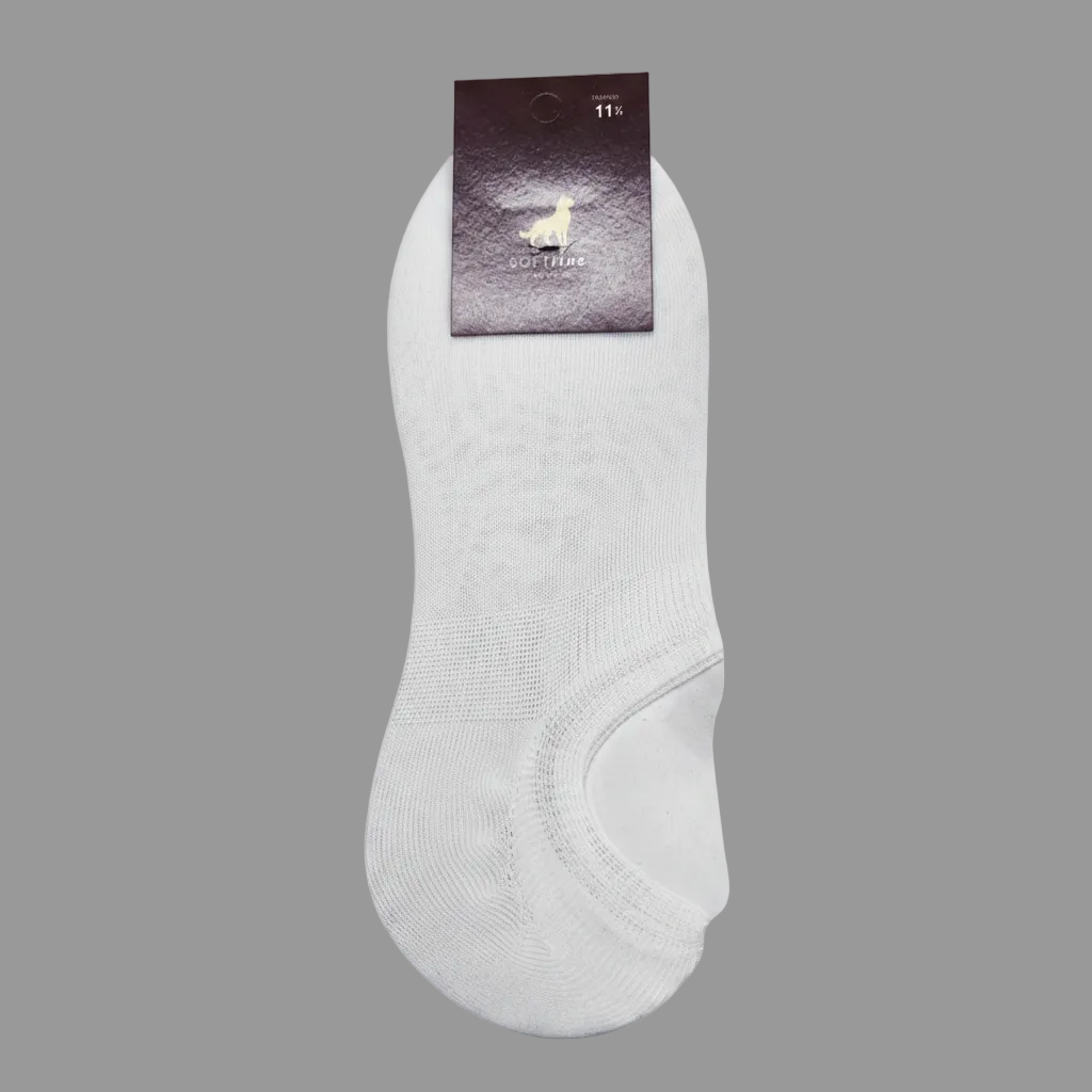 Meia invisível branco sem costura SOFTline Ref. 1200 Senhor Peúgas