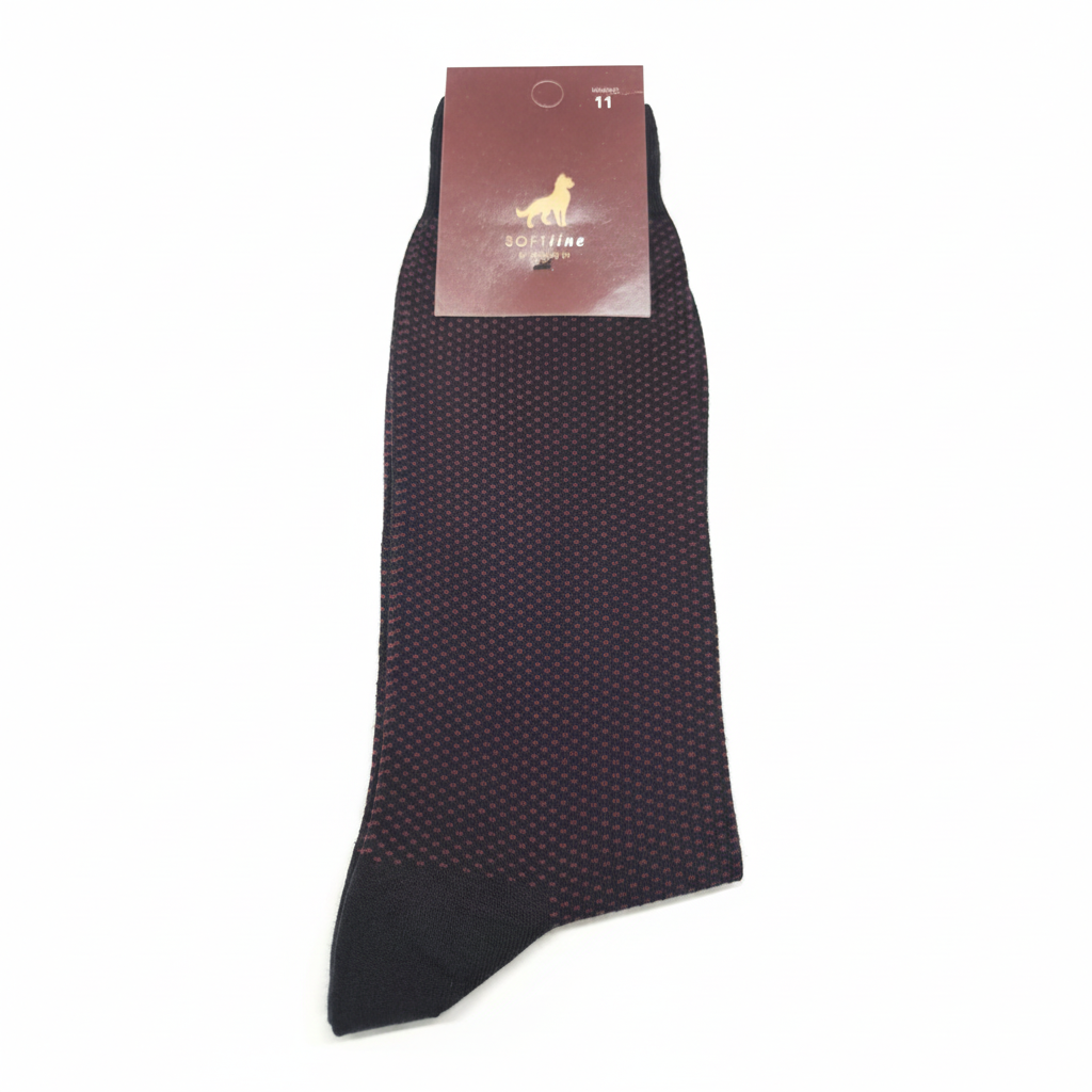 Meias de Algodão Ref. 2603 Preto Grenadine Senhor Peúgas