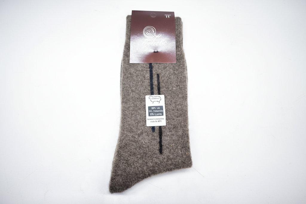 Meias Lambswool Tricolor Bege - Ref. 5040 - Senhor Peugas