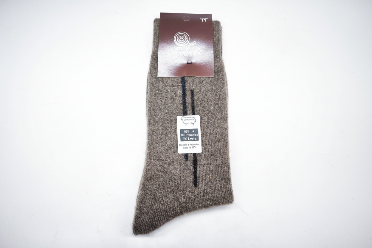 Meias Lambswool Tricolor Bege - Ref. 5040 - Senhor Peugas